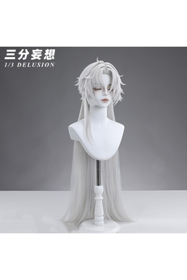 1/3 Delusion Honkai Star Rail Yingxing Grey White Cosplay Wig